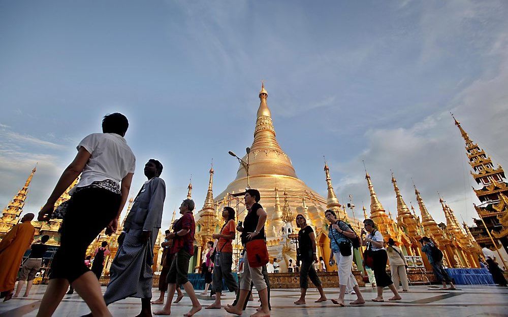 De Shwedagonpagode in Rangoon. Foto EPA