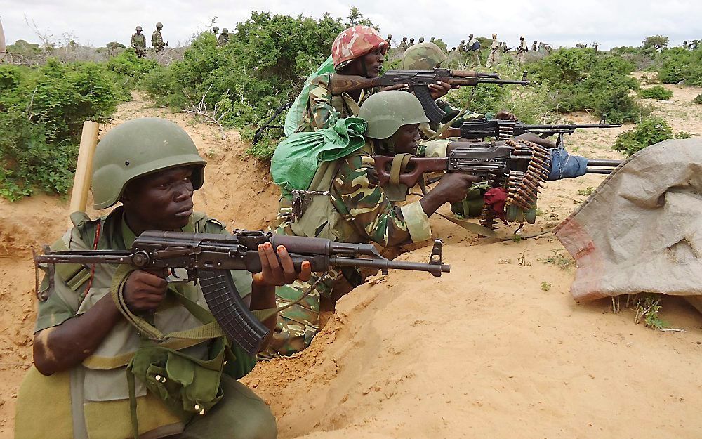 Militairen van de Afrikaanse Unie in Somalië. Foto EPA