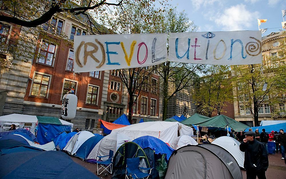 Occupy Amsterdam. Foto ANP