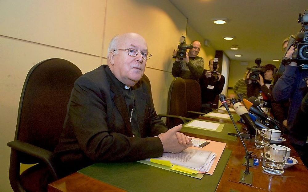 Ook bij kardinaal Godfried Danneels werd huiszoeking gedaan vorig jaar. Foto EPA