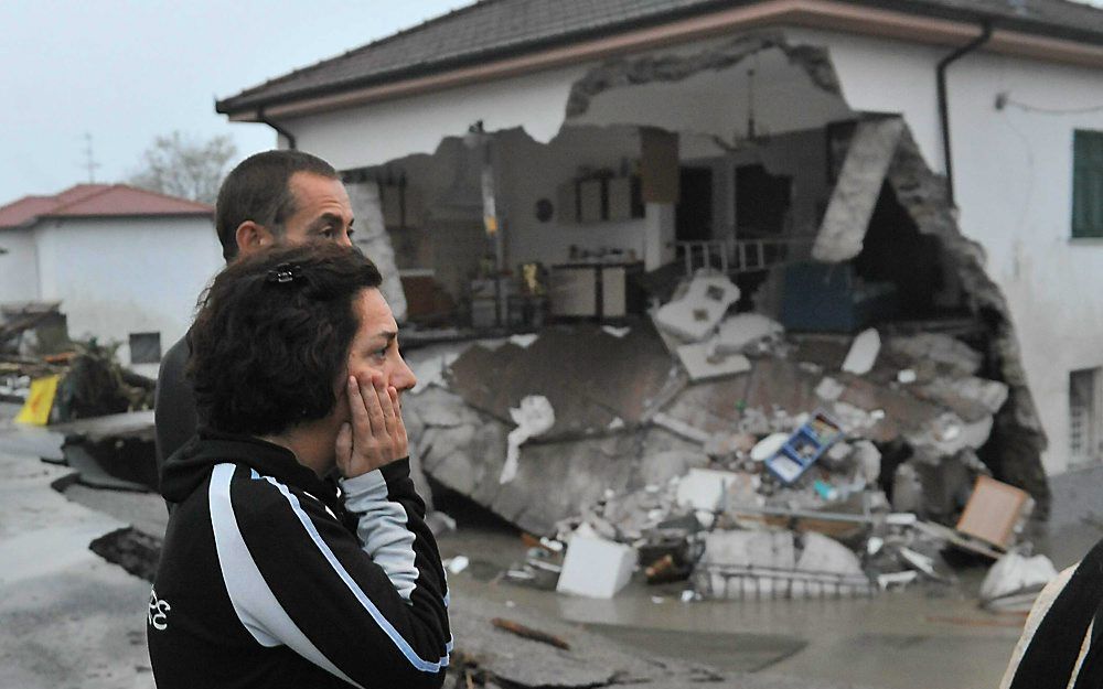 Noodweer in Italië. Foto EPA