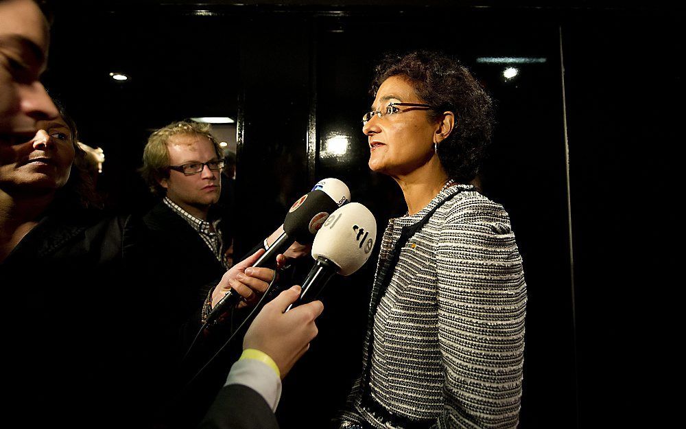 Kathleen Ferrier na afloop van het CDA-congres.  Foto ANP