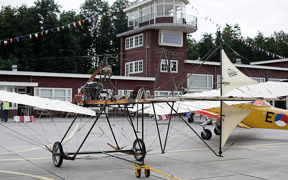 Fokkers eerste vliegtuig de ”Spin" in Themapark Aviodrome in Lelystad.  Foto ANP