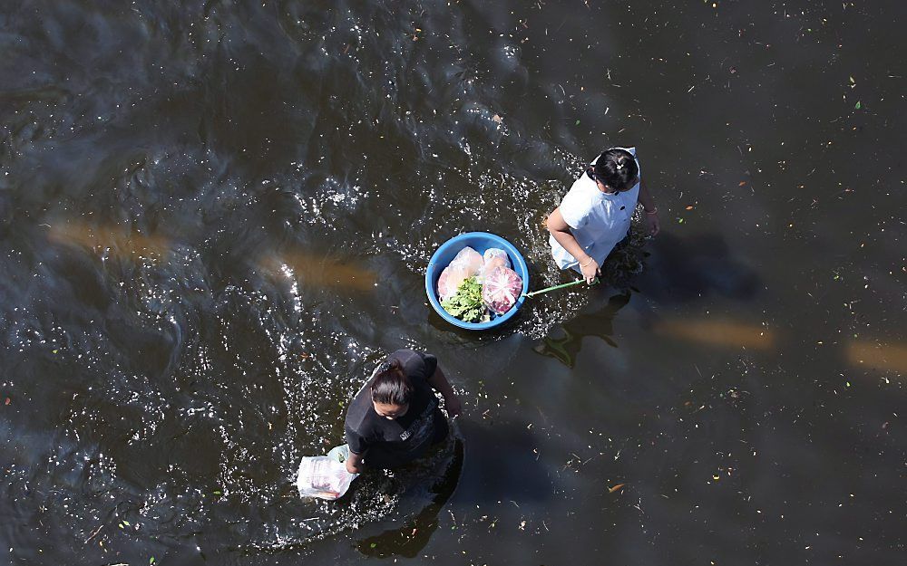 Overstromingen in Thailand. Foto EPA