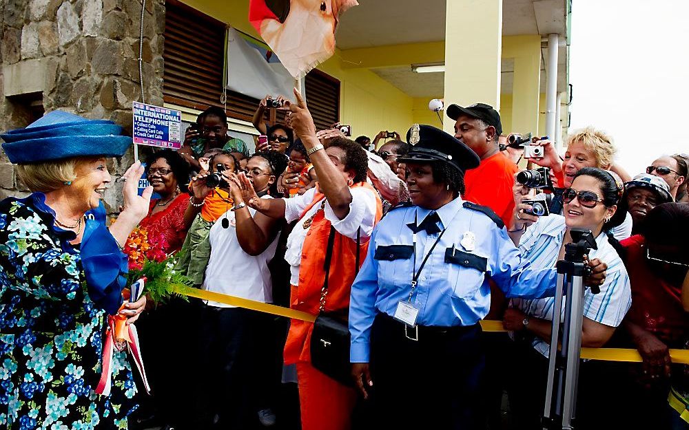 Koningin op Sint Eustatius. Foto ANP