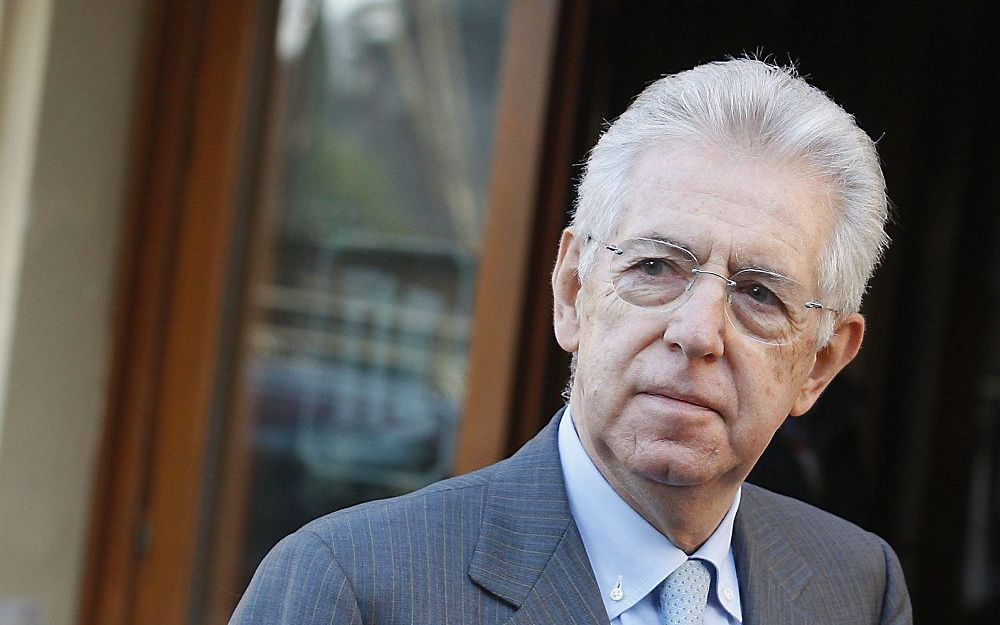 De Italiaanse econoom en senator Monti. Foto EPA