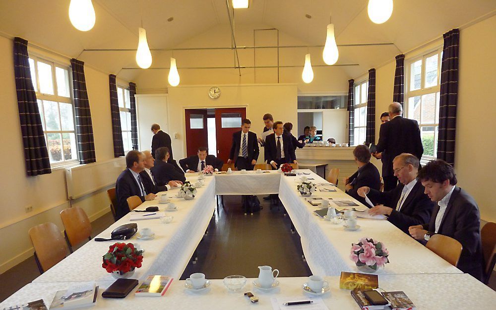 Bijeenkomst van de Gereformeerde Bond in de Protestantse Kerk, dinsdag in Sebaldaburen. Foto RD