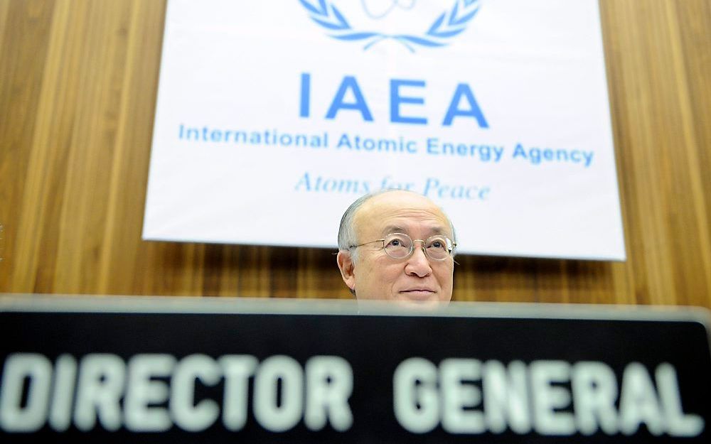 Directeur Internationaal Atoomenenerigeagentschap Yukiya Amano.  Foto EPA