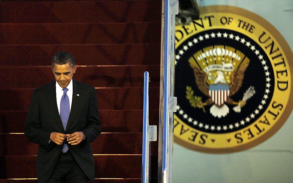 Obama komt aan op Bali. Foto EPA