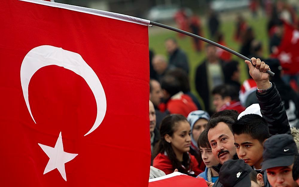 Pro-turkse demonstratie. Foto ANP