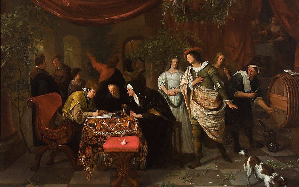 ”Het huwelijk van Tobias en Sarah”, door Jan Steen, 1626. Foto Salomon Lilian