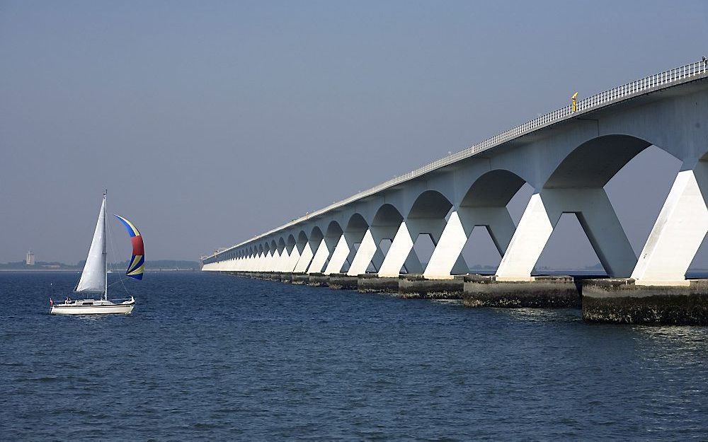 Zeelandbrug tussen Noord-Beveland en Schouwen-Duiveland. Foto ANP