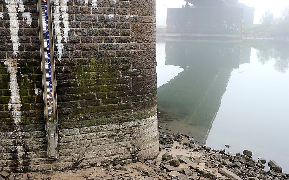 Lage waterstand Nederrijn.  Foto ANP