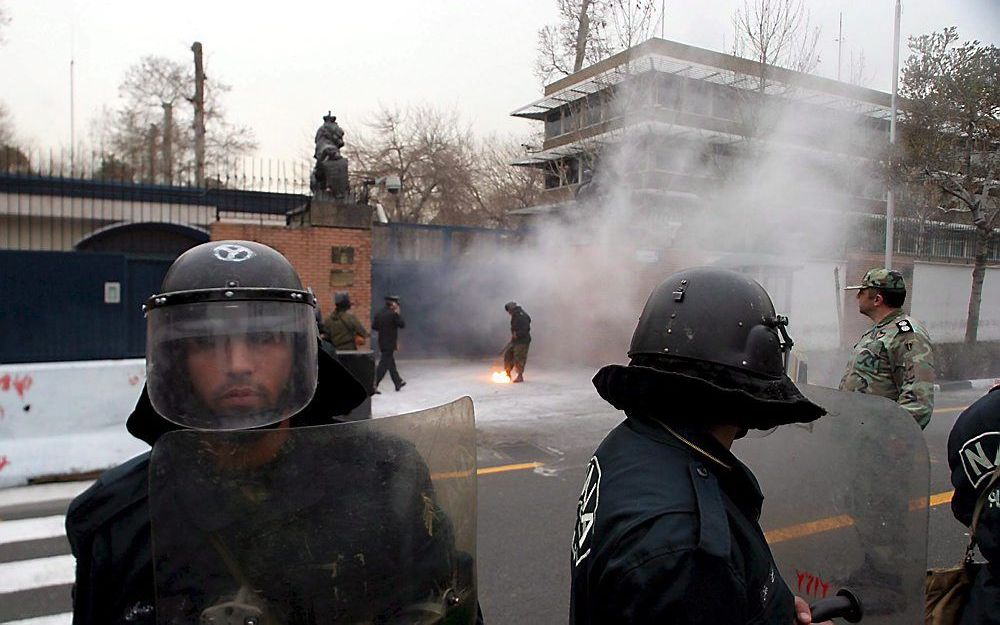 Britse ambassade in Teheran. Foto EPA