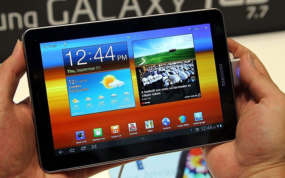 Samsungtablet.  Foto EPA