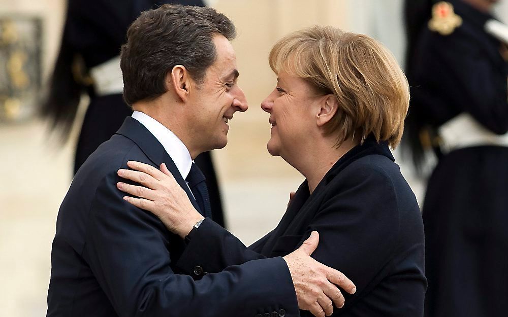 Merkel en Sarkozy ontmoeten elkaar maandag in Parijs. Foto EPA