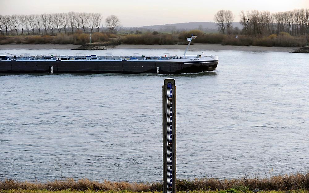 De Rijn bij Lobith, vorige week. Foto ANP