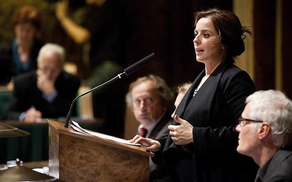 Thieme in de Eerste Kamer. Foto ANP