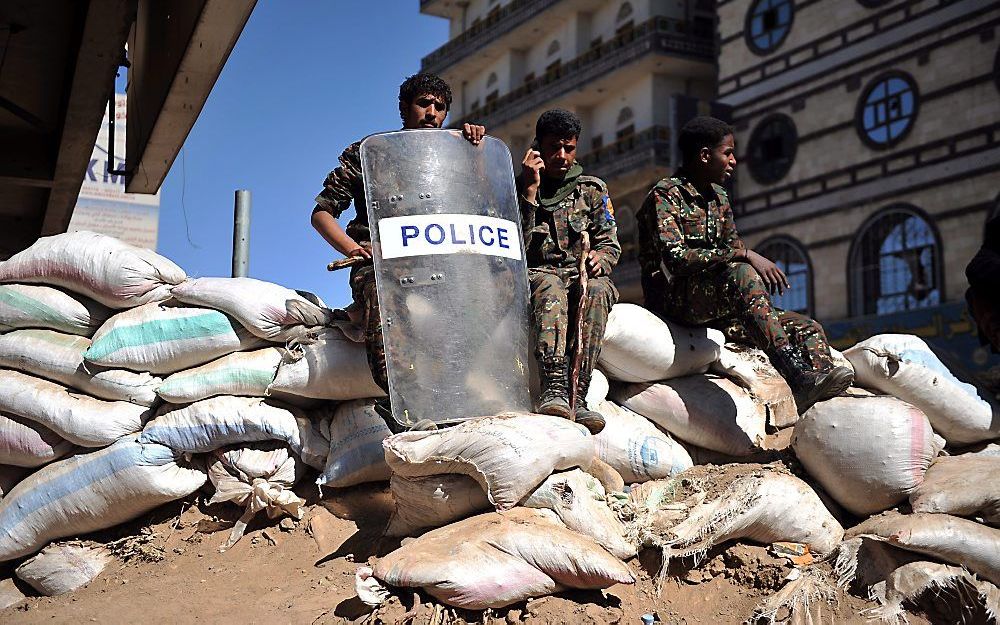 Straatbeeld Sanaa.  Foto EPA