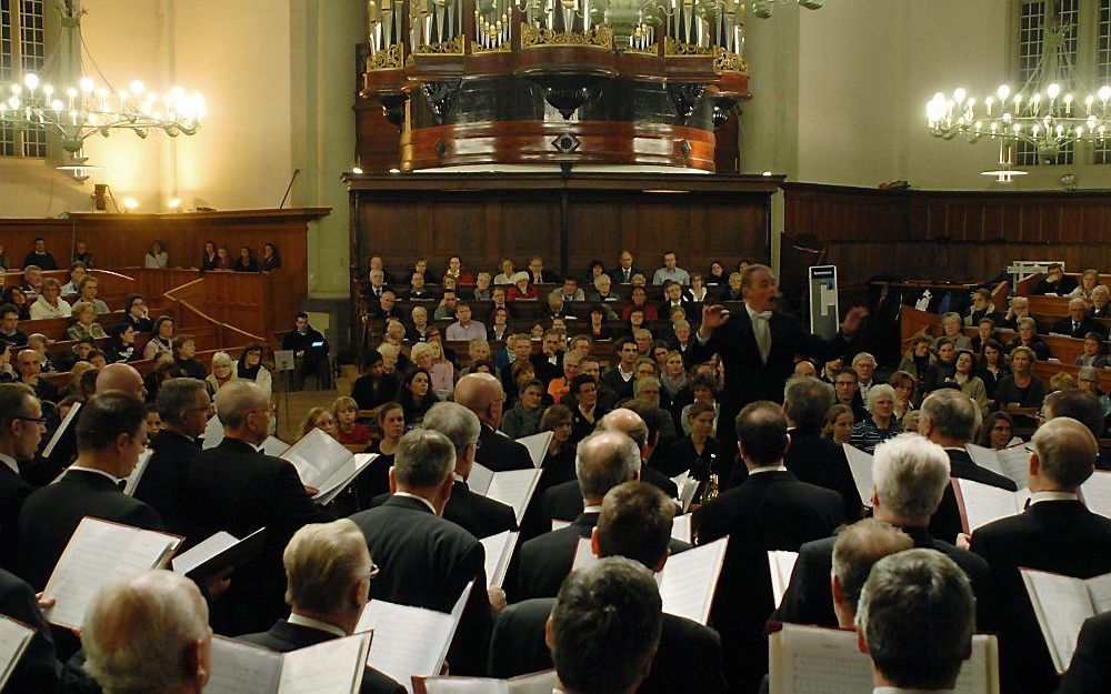 Kerstzangavond in de Noorderkerk van Amsterdam. Foto Ronald Bakker