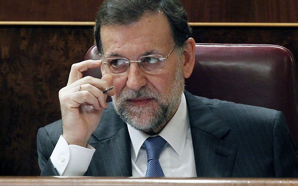 Mariano Rajoy, leider van de conservatieve Volkspartij.  Foto EPA