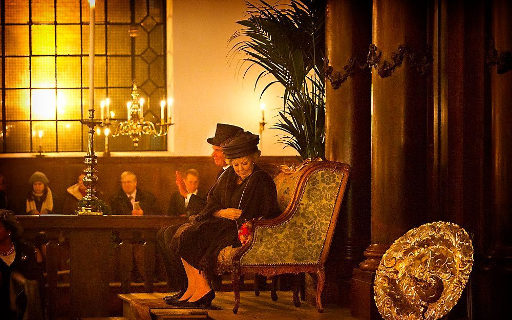 De koningin was bij de opening van de gerestaureerde Portugese Synagoge. Foto RD, Henk Visscher