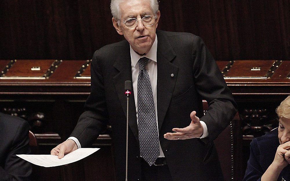 Premier Monti van Italië. Foto EPA