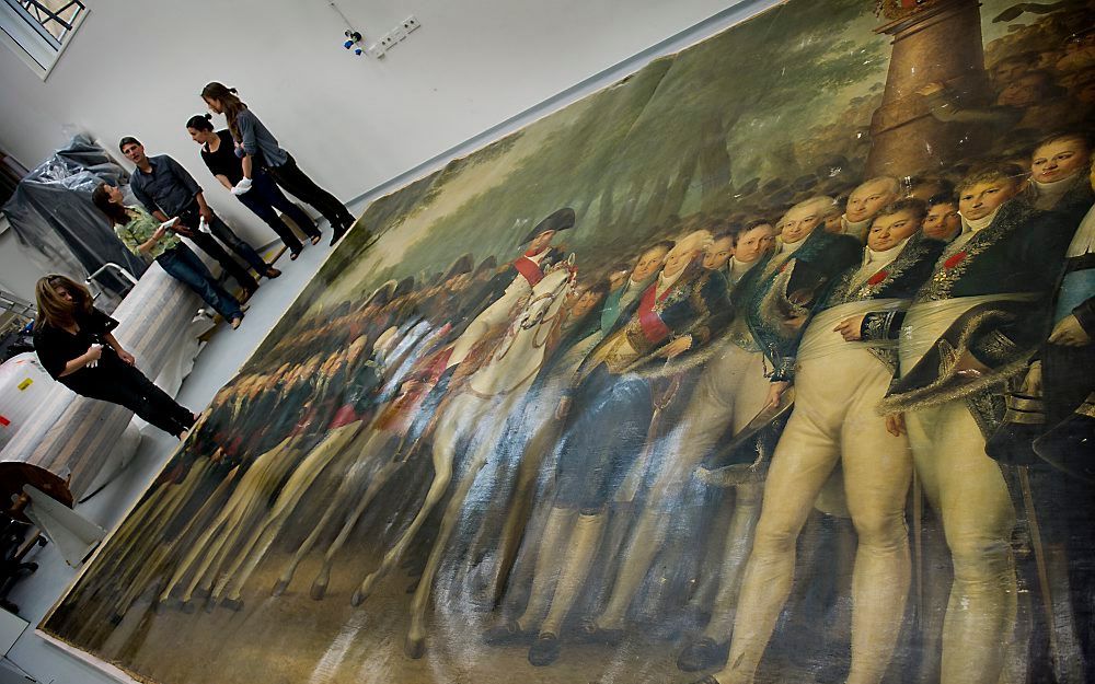 Het schilderij De intocht van Napoleon. Foto ANP