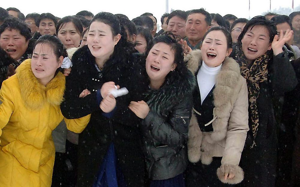 Rouw in Noord-Korea. Foto EPA