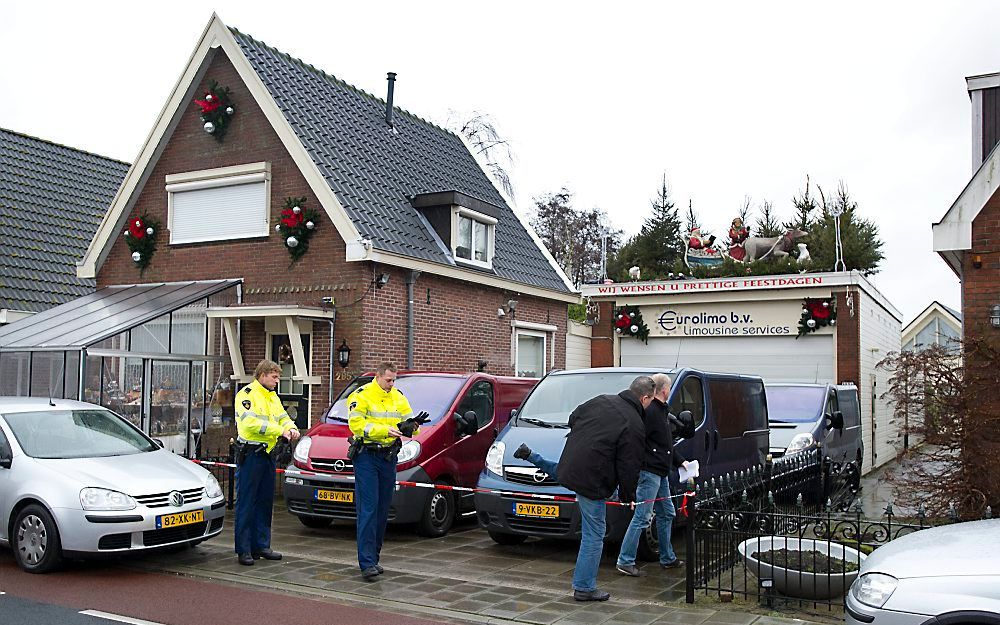 Woning van eigenaar taxibedrijf Oostzaan.  Foto ANP