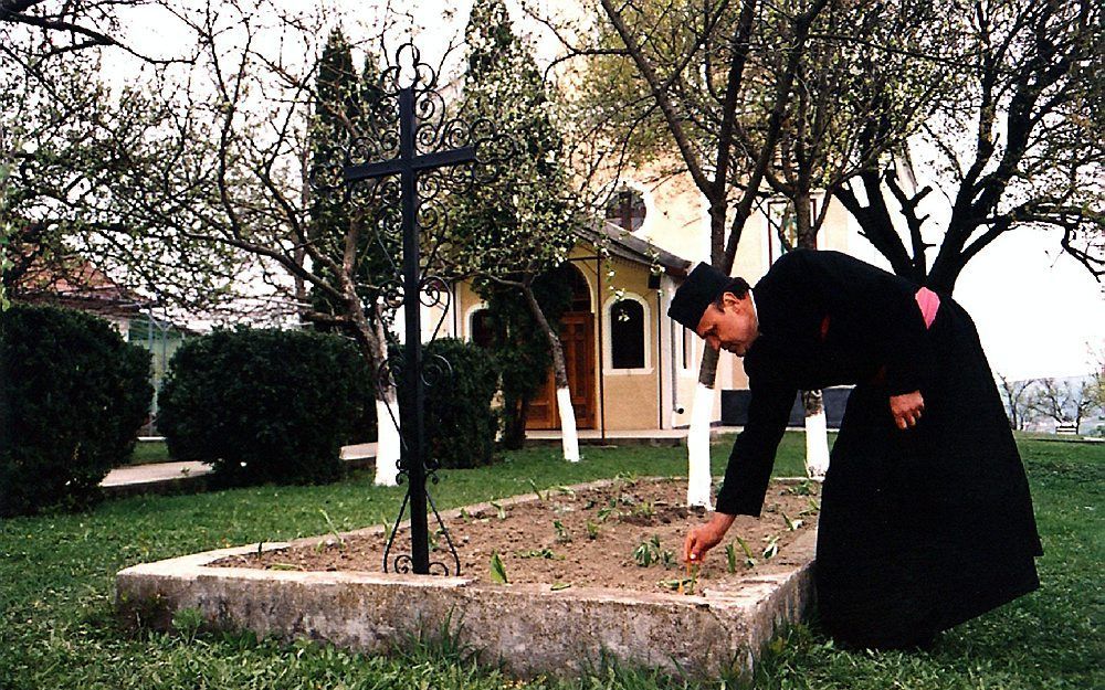 Een Roemeense orthodoxe priester. Foto EPA