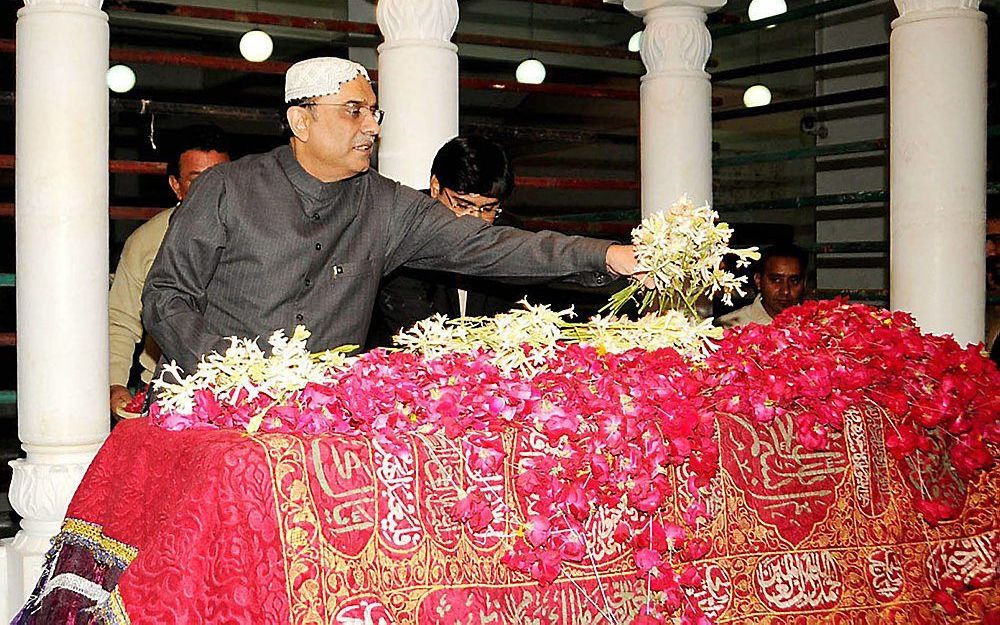 President Asif Ali Zardari van Pakistan.  Foto EPA