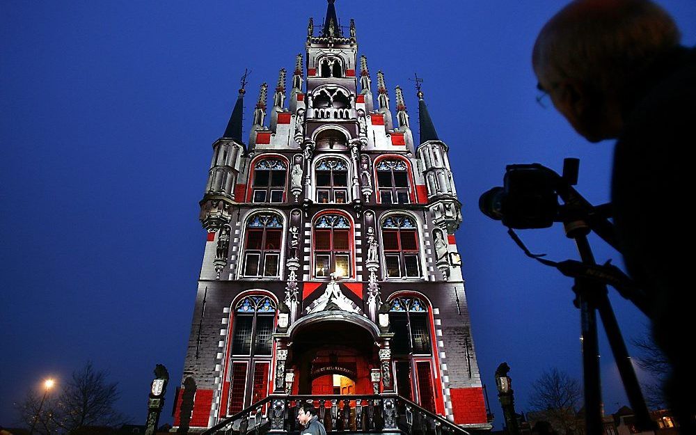 Het stadhuis van Gouda komt komende zomer vrij.  Foto ANP