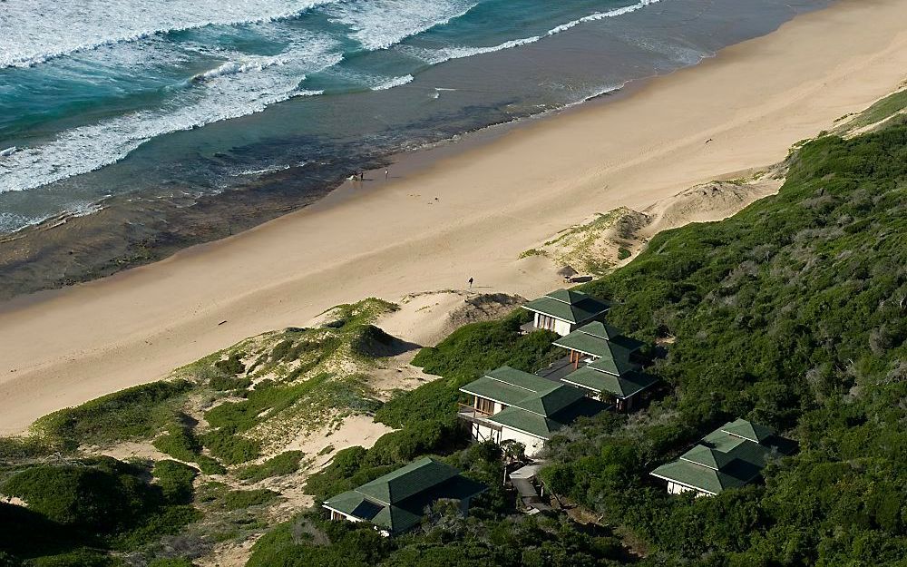 Bouwproject op het Mozambikaanse schiereiland Machangulo, waar prins Willem-Alexander en prinses Máxima een vakantievilla lieten bouwen. Foto ANP