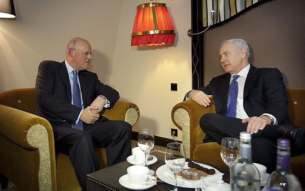 Minister Rosenthal van Buitenlandse Zaken (L) ontmoet donderdag de Israëlische premier Netanyahu. Foto ANP