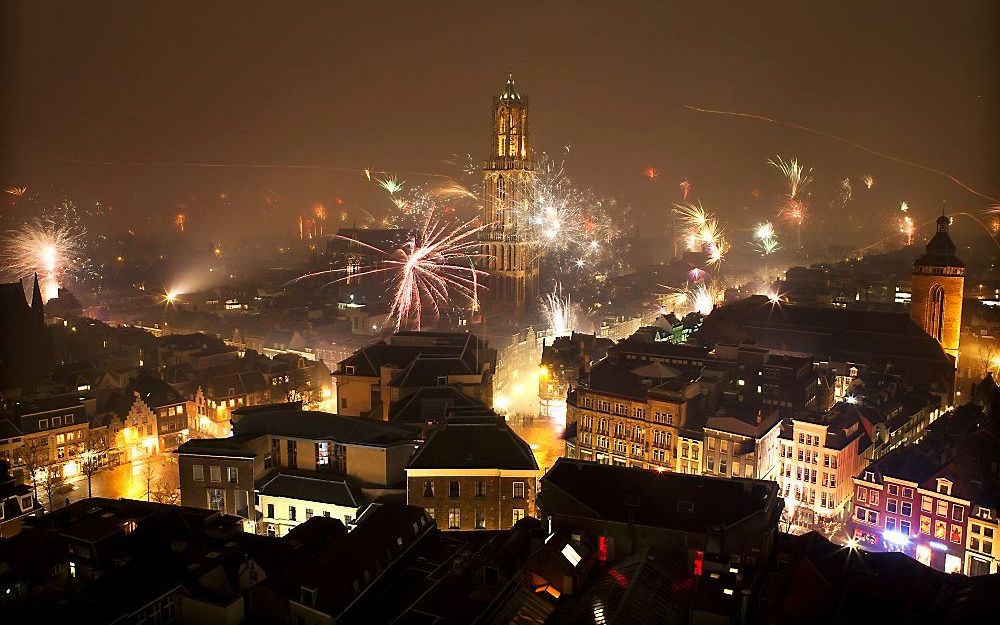 Vuurwerk in Utrecht. Foto ANP