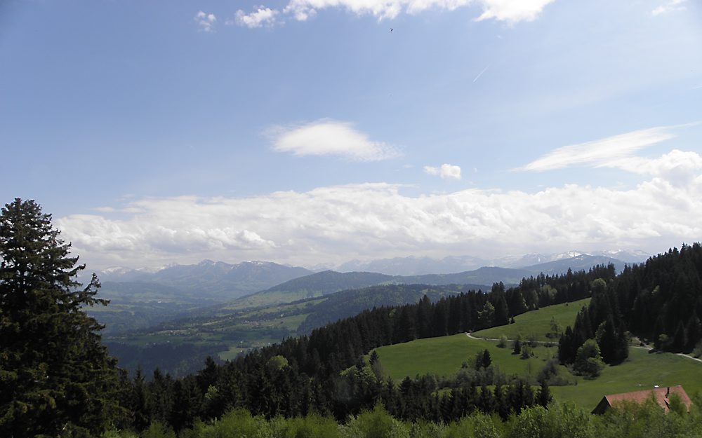 Uitzicht op de Alpen. Foto RD