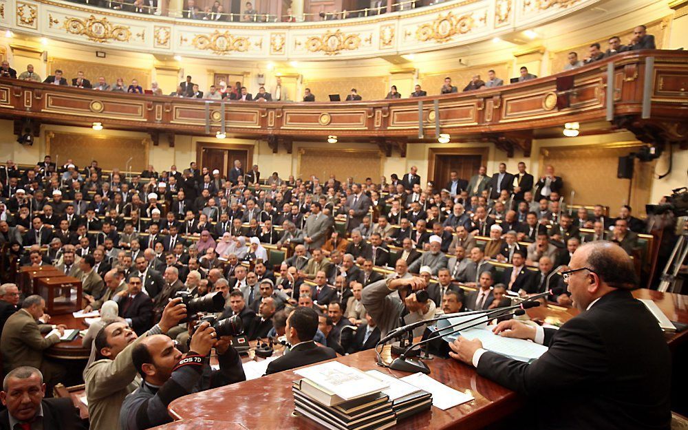 De net beëdigde Egyptische Tweede Kamer, de ”Maj­lis al-Shaab”. Foto EPA