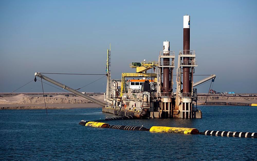 Aanleg Tweede Maasvlakte. Foto ANP