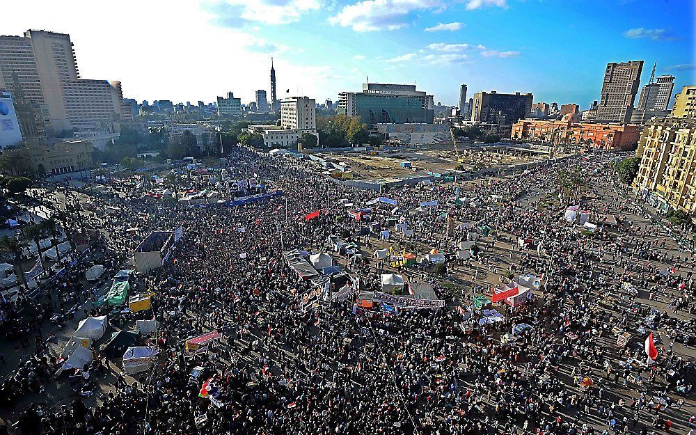 Het Tahrirplein in Egypte tijdens een demonstratie vorige maand. Foto EPA