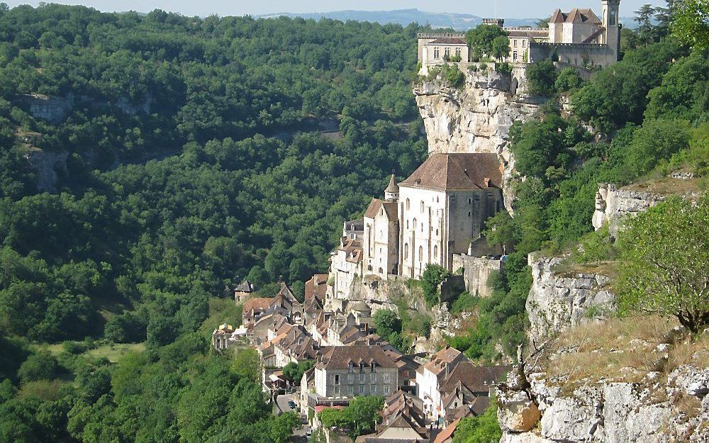 Zicht op Rocamadour. Het schilderachtige stadje ligt midden in het natuurgebied Causses du Quercy. Foto RD