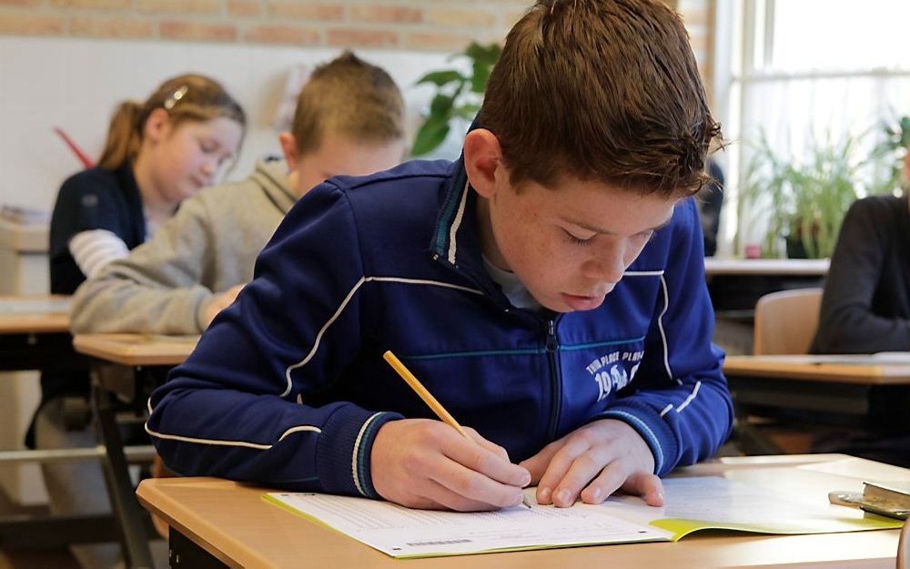 Cito-toets op de Eben Haëzerschool in Oldebroek. Foto RD, Anton Dommerholt