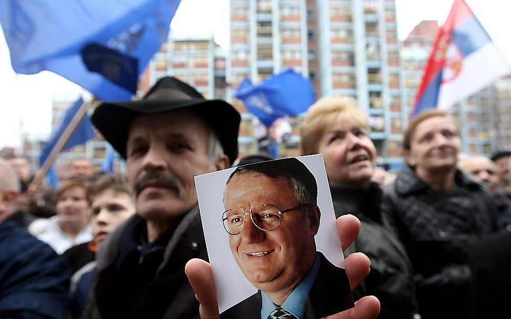 Poster Vojislav Seselj.  Foto EPA