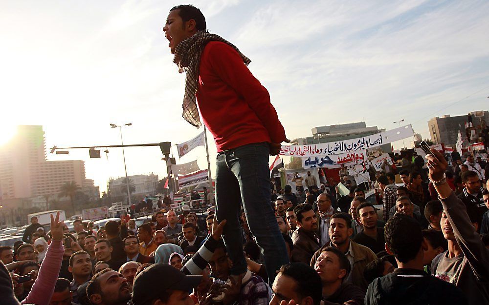 Anti-regeringsdemonstratie in Caïro, Egypte. Foto EPA