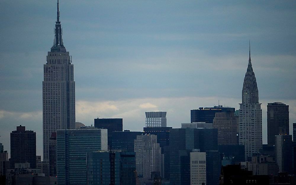 Het Empire State Building (l.) en het Chrysler Building (r.) in New York. Foto EPA