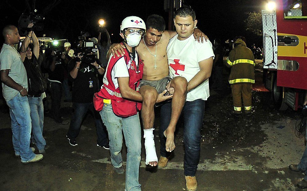 Evacuatie van de gevangenis. Foto EPA