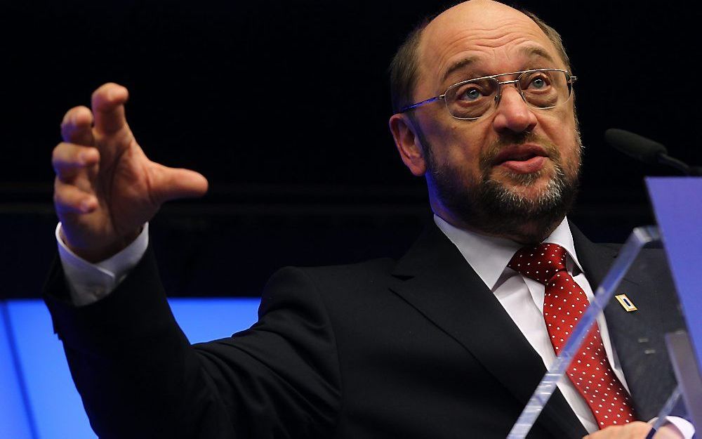 Voorzitter Europees Parlement Martin Schulz.  Foto EPA