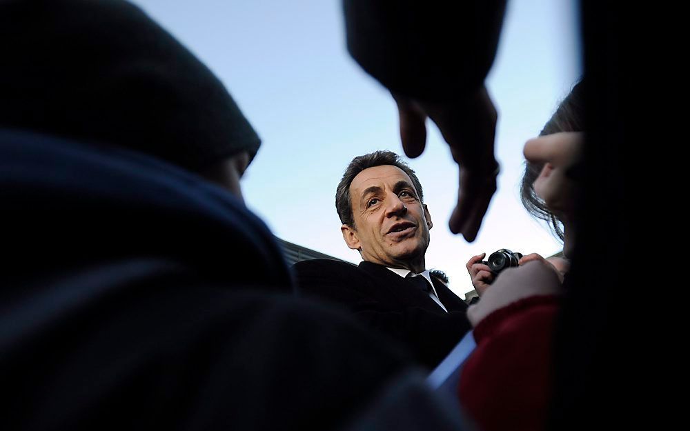 Franse president Sarkozy.  Foto EPA