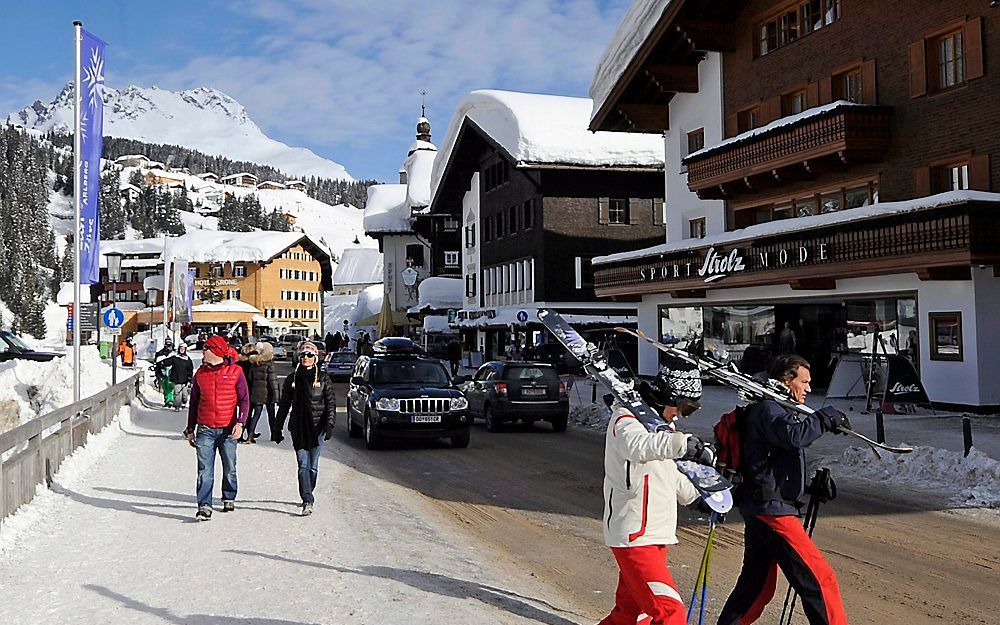 Toeristen in Lech. Foto EPA