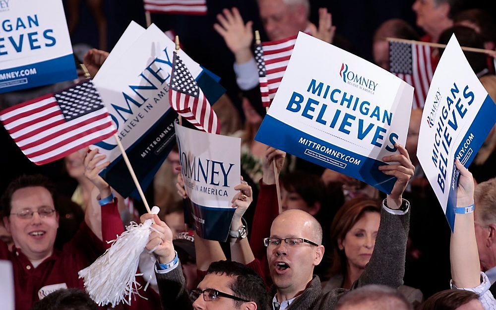 Op campagnebijeenkomsten voor de Republikeinse voorverkiezingen zou je het niet zeggen, maar ook in Amerika zijn er vandaag de dag meer onafhankelijke kiezers dan ooit. Foto EPA